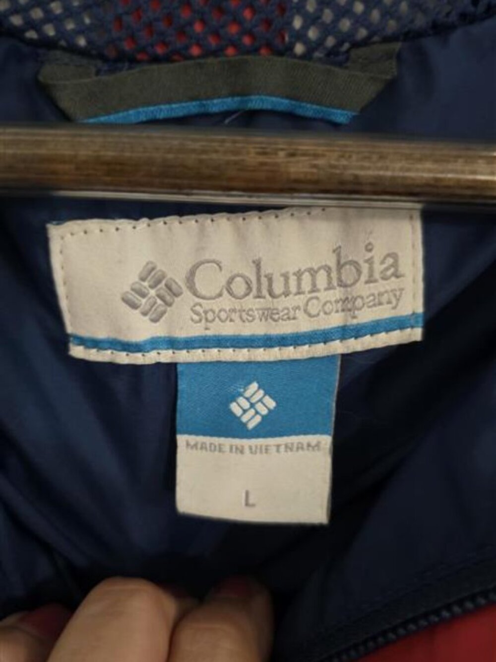 Columbia Coral Pink Hooded Lightweight Rain Jacket Size Large - Picture 3 of 13